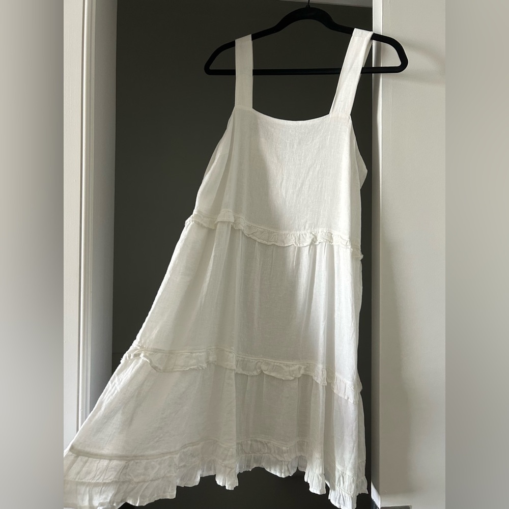 Brand new RAILS white linen dress!